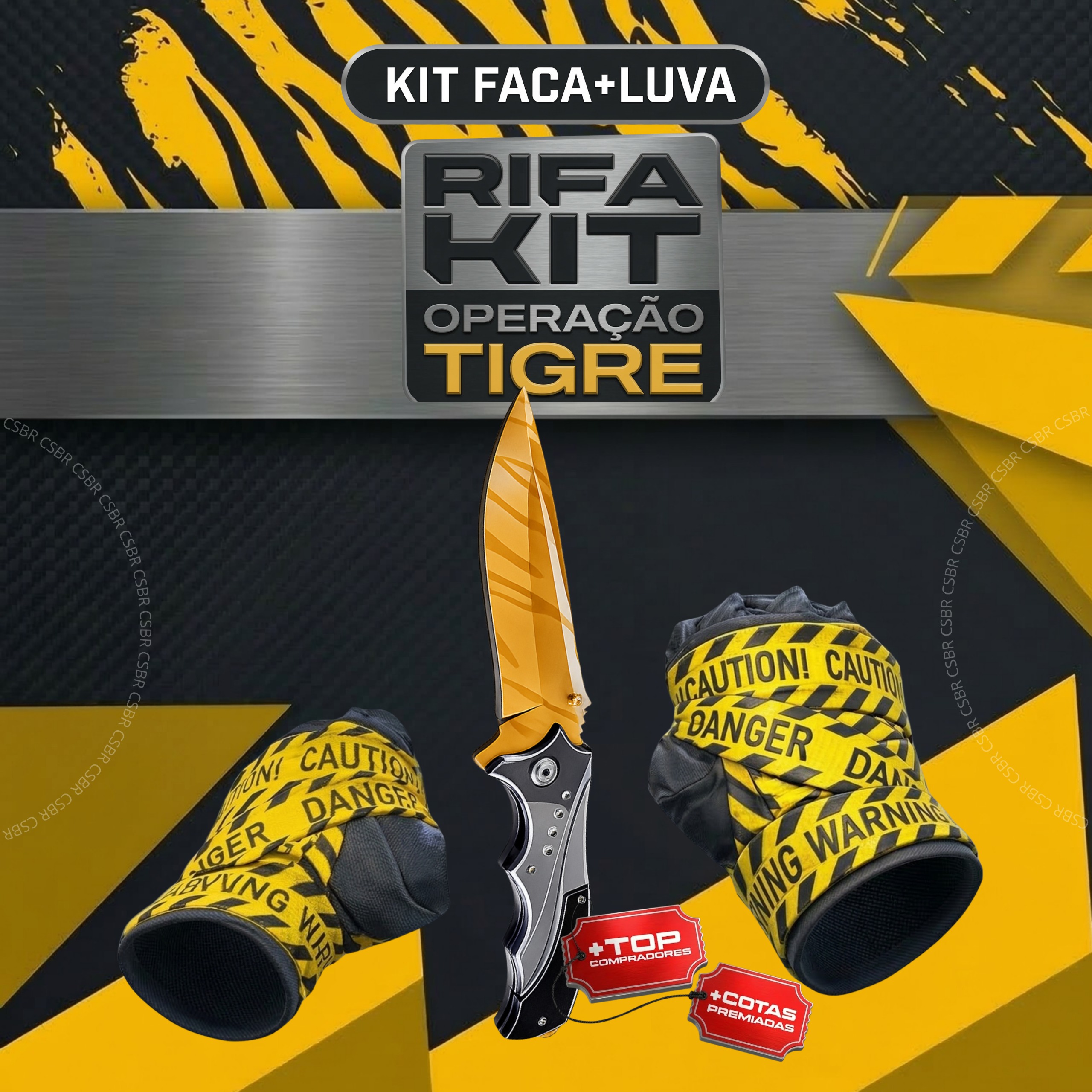 🐯 KIT AMARELO + TOP COMPRADORES + COTAS PREMIADAS 